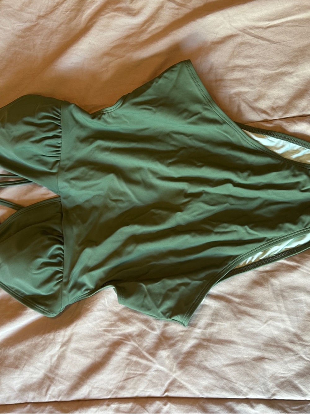 Cupshe Olive Green One-Piece Swimsuit
